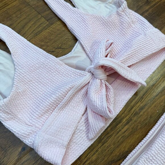 Monday Swimwear ribbed bikini set L - Picture 2 of 4